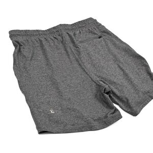 Bear Bottom Tech Shorts Mens Medium Heather Gray Drawstring 5.5" Performance Gym